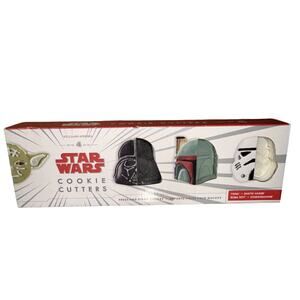 NEW 4 Williams Sonoma Star Wars Cookie Cutters NIB Yoda Darth Vader Stormtrooper